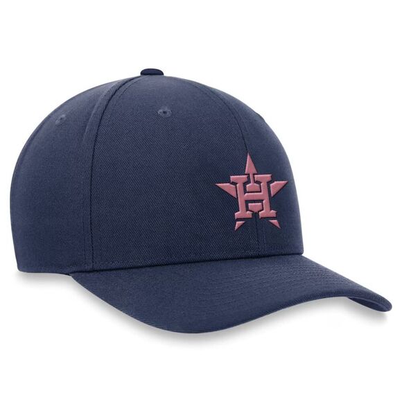 Houston Astros Nike Performance Club Dri-Fit Adjustable Hat Size M/L Navy Pink - Picture 3 of 4